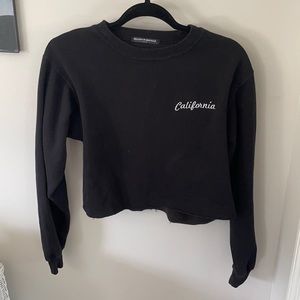 Brandy Melville California Cropped Sweatshirt